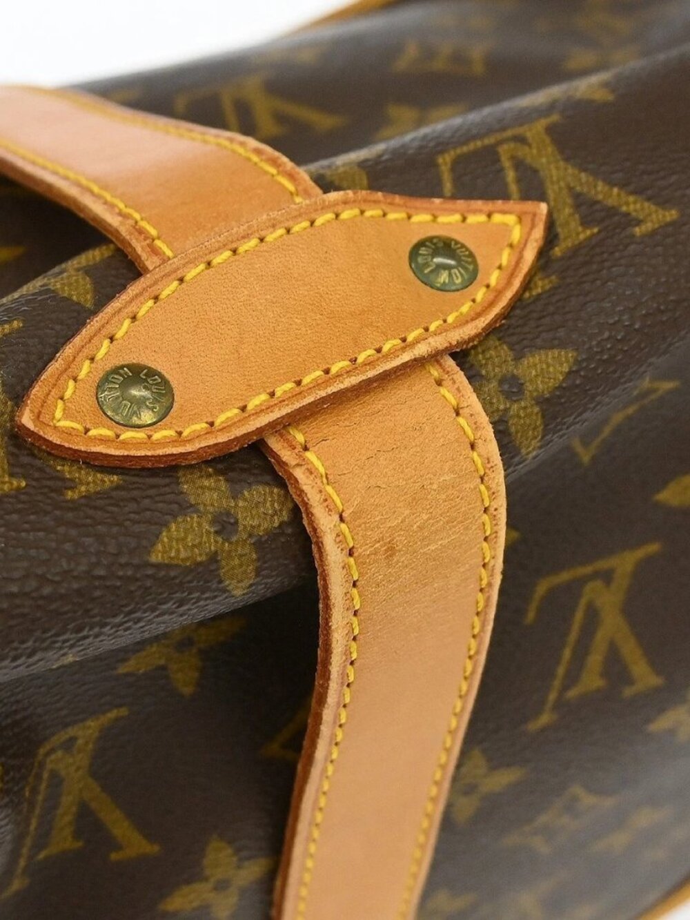 LOUIS VUITTON SAUMUR 35 SHOULDER BAG MONOGRAM M42254 FH0930 RQ03243 - Picture 8 of 12